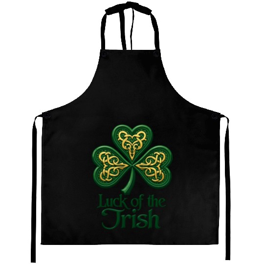 Celtic Shamrock Aprons – Luck of the Irish Design