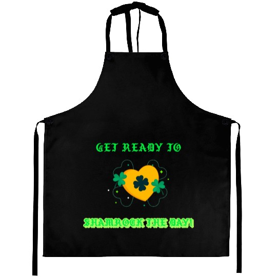 Get ready to Shamrock the Day Aprons