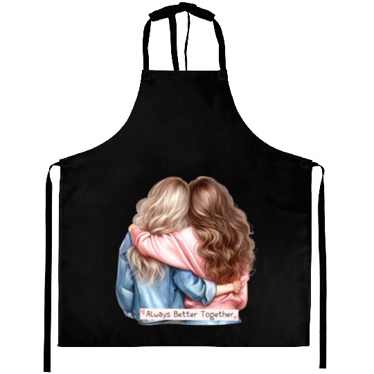 Always Better Together Best Friends BFF Friendship Aprons
