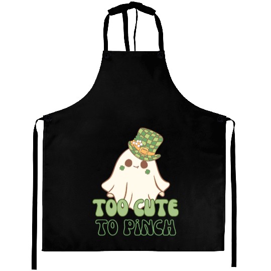 Too Cute to Pinch – St. Patrick’s Day Ghost Aprons