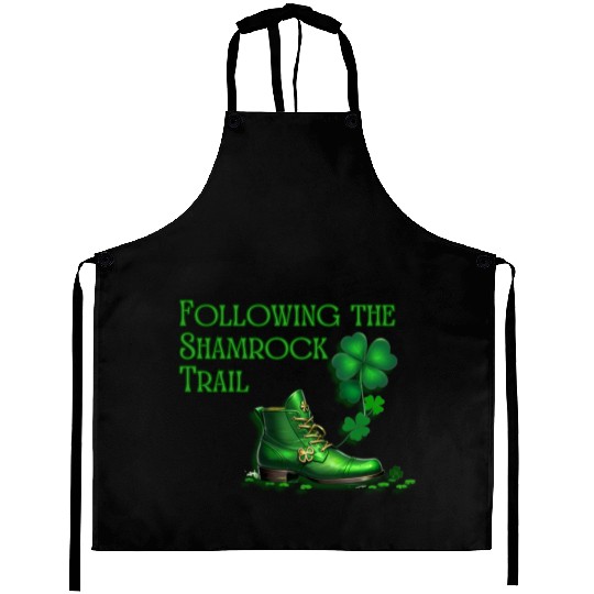 St. Patrick's Day - Following the Shamrock Trail Aprons