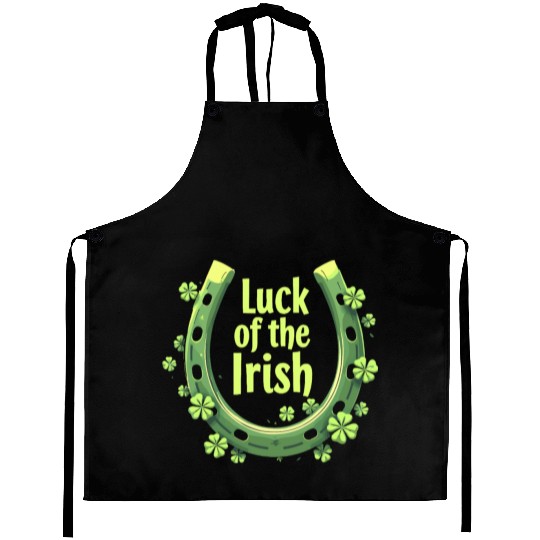 Luck of the Irish Horseshoe Design Aprons