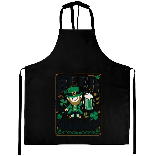 St. Patrick's Day: Beer And shenanigans Aprons