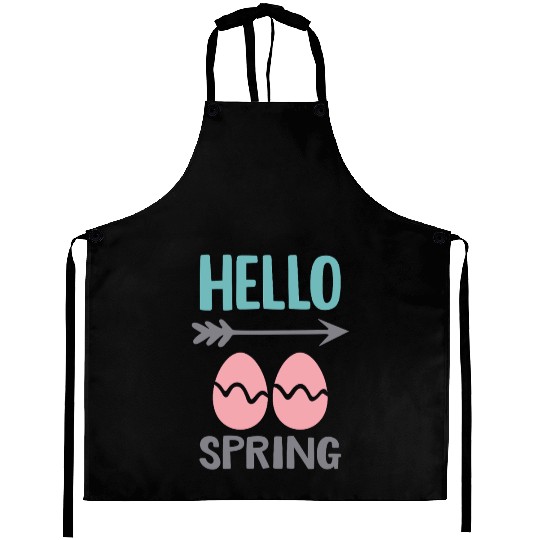 Hello Spring - Spring Design with Easter Eggs Aprons