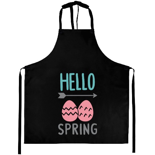 Hello Spring - Spring Design with Easter Eggs Aprons