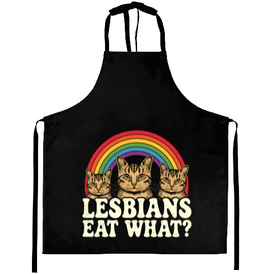 Lesbians Eat What Vintage LGBT Funny Pride Month Aprons