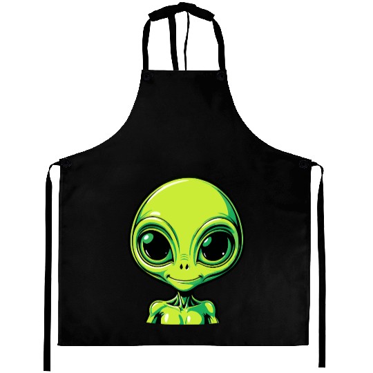 Green Alien Aprons