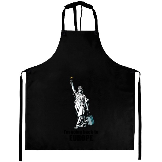 Funny Statue of Liberty USA America Sarcasm Aprons