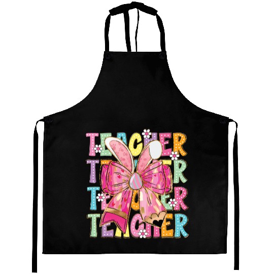 Teacher Easter Bow Design Aprons
