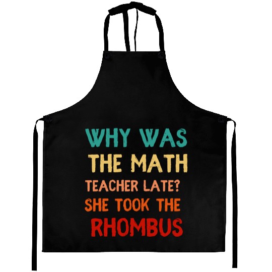 Math Teacher Joke Humor Aprons