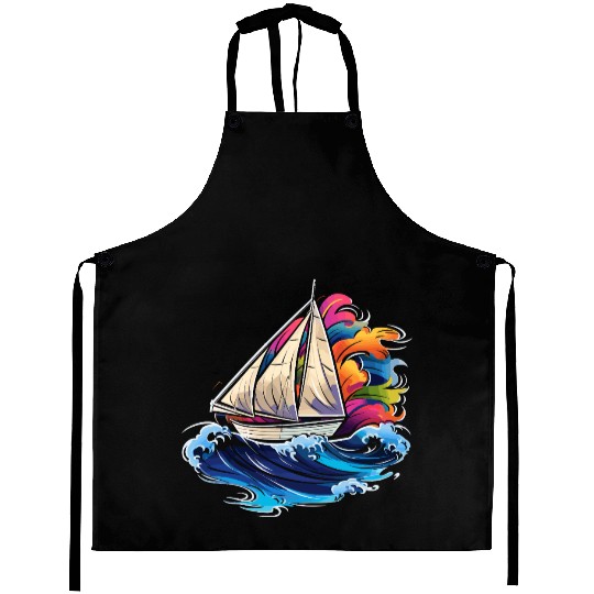 Sailing Synthwave Aprons