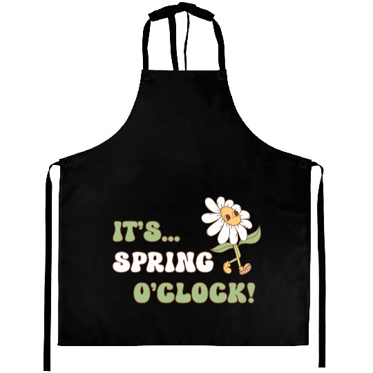 It's Spring o' clock! Floral Design Aprons