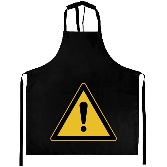 Generic Warning Triangle Sign Aprons