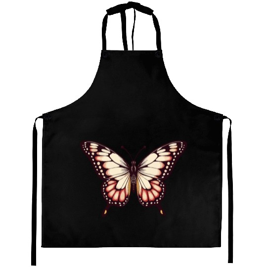 Vibrant Monarch Butterfly Aprons