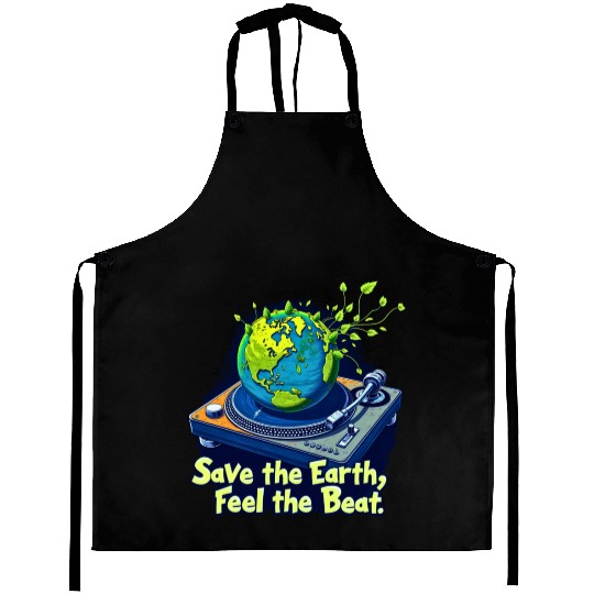 Sticker - Save the Earth – Feel the Beat of Nature Aprons