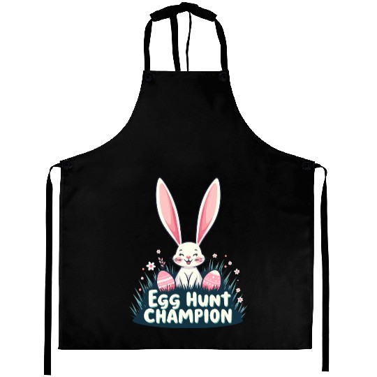 Egg Hunt Champion Bunny Design Aprons