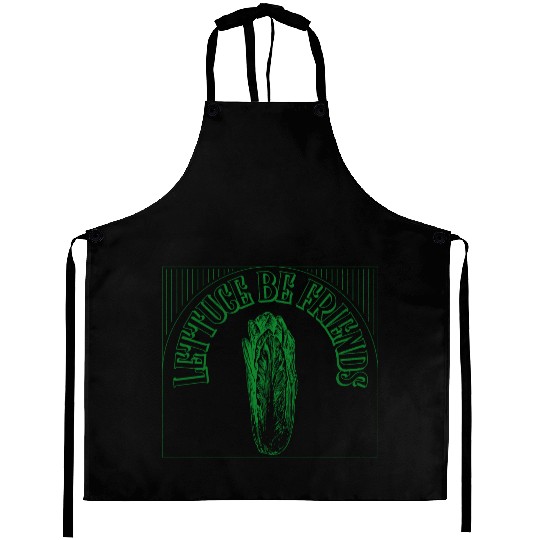 "Lettuce Be Friends" Funny Quote | Gardening Gift Aprons