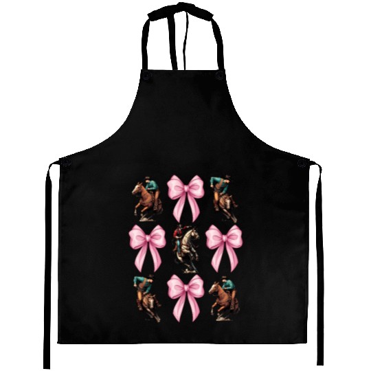 Coquette Bow Rodeo Barrel Racer Barrel Racing Mom Aprons