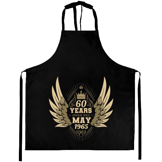 60th birthday angel wings unique since May 1965 Aprons