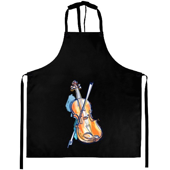Violin Drawing Aprons
