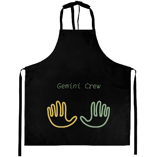 New, Original Gemini Symbol Aprons