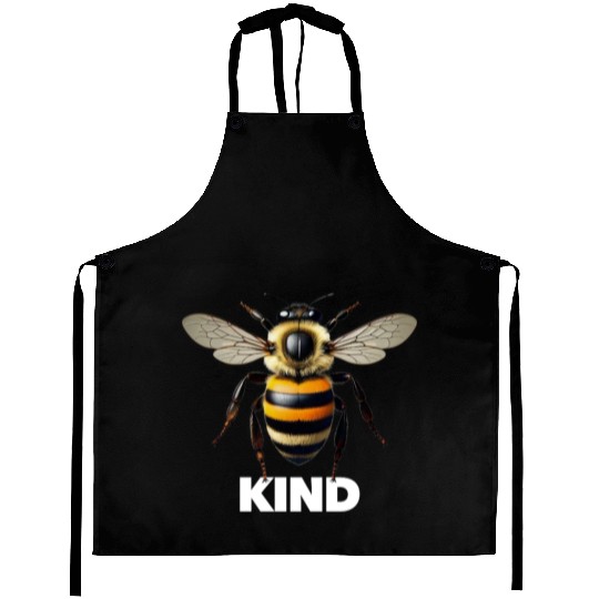 Bumble bee kind cute birthday present Aprons