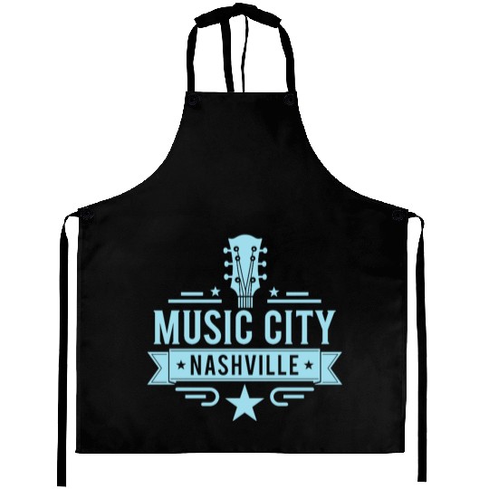 Music City Nashville Guitar Tennessee Aprons