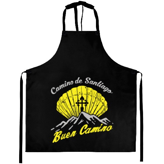Way of St. James Buen Camino pilgrim shell Aprons