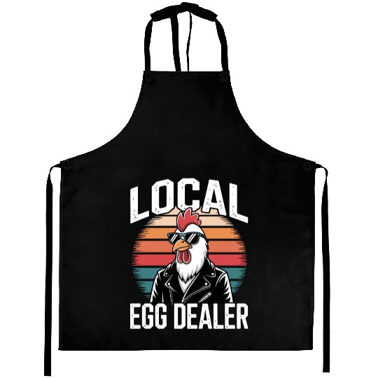 Local Egg Dealer Easter Sunday Retro Vintage Aprons