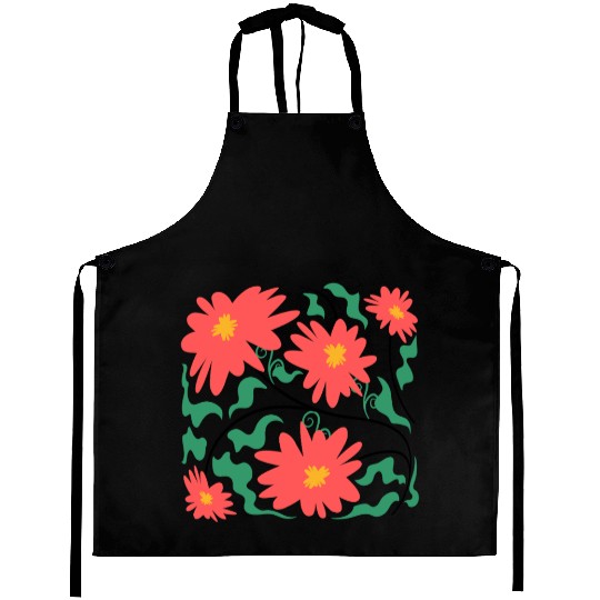 Boho Summer Flower Nature Lover Floral Wildflower Aprons