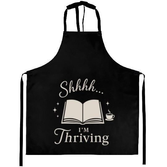 Library Nerd Book Lover Introvert Quiet Life Aprons