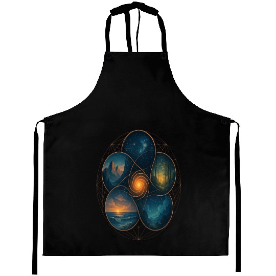 Sacred Elements - Cosmic Nature Mandala Aprons