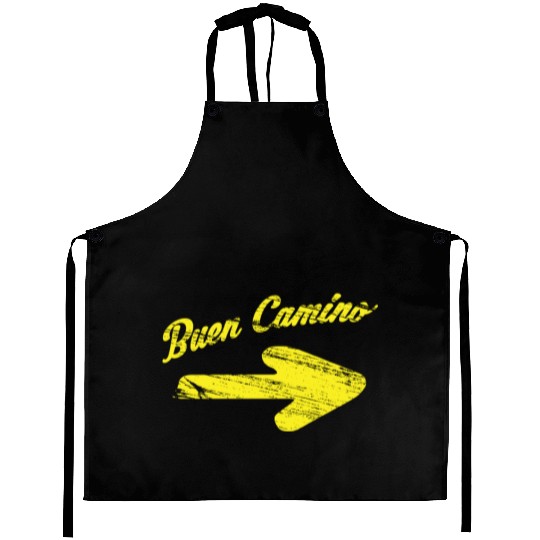 Way of St. James buen camino yellow arrow Aprons