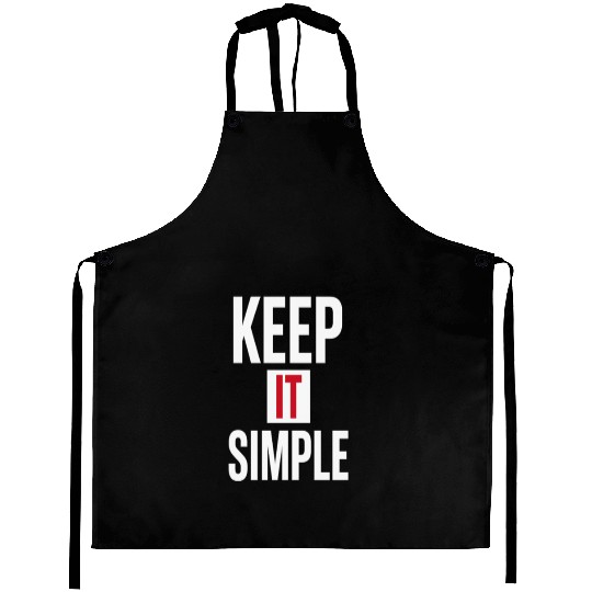 Keep It Simple – Minimalist Quote Aprons