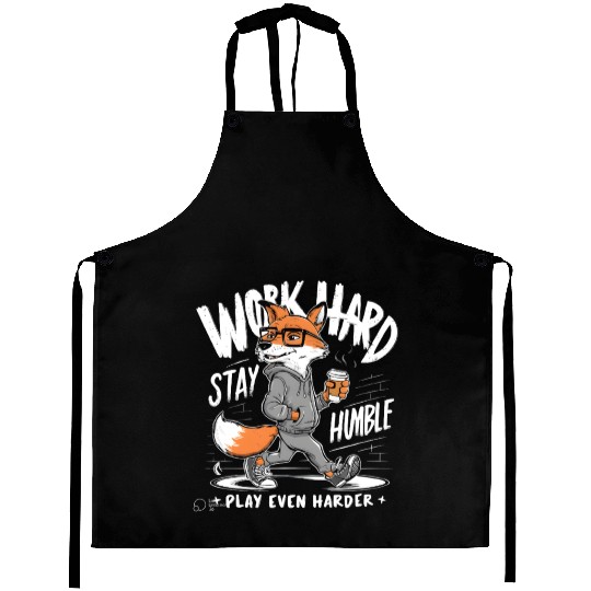 Cool Wolf Vibes Aprons