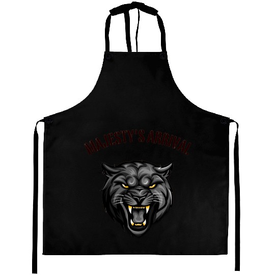 His Majesty's Arrival – Bold Angry Lion Graphic Me Aprons