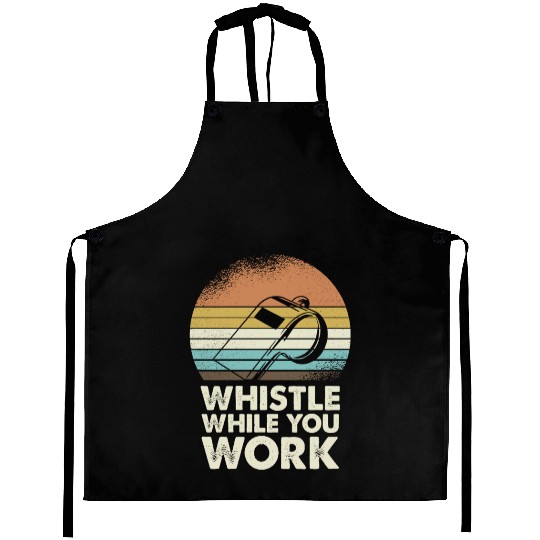 Whistle While You Work Retro Vibes Aprons