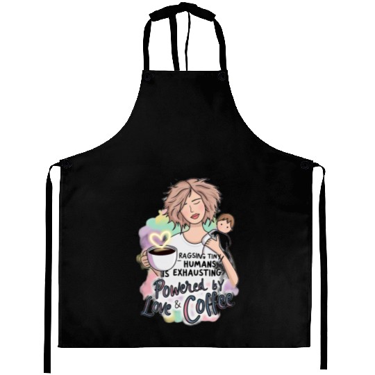 Powered by Love & Coffee – Funny Mother’s Day Aprons