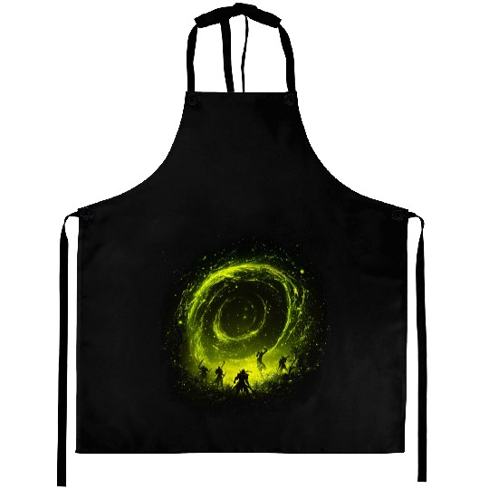 Magic Vortex Fantasy Hero's Mysterious Journey Aprons