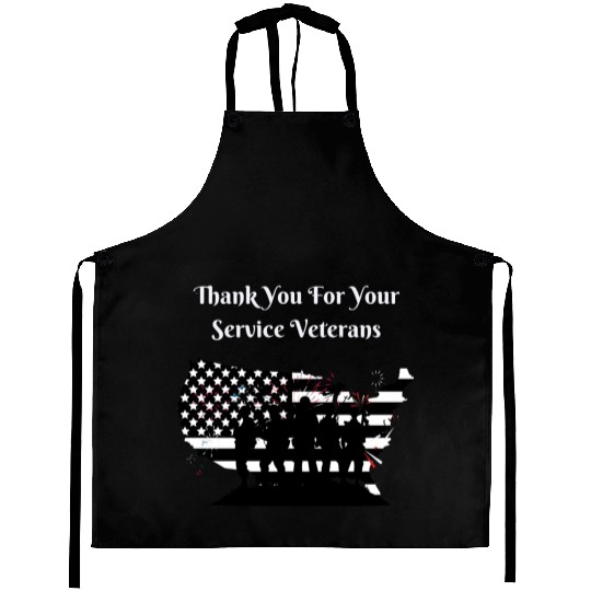 Thank You For Your Service Veterans day US Army Aprons