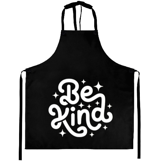 Be Kind Inspirational Typography Design Aprons