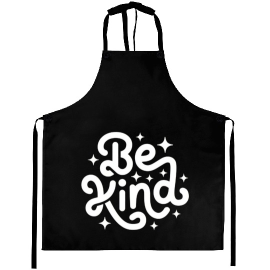 Be Kind Inspirational Typography Design Aprons