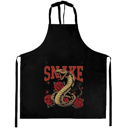 Snake Year of the Snake 2025 Tattoo Design Aprons