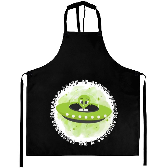 Friendly Space Alien Trip Aprons