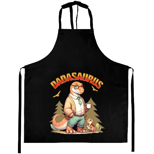 Dadasaurus Father's Day Dad Dinosaur Aprons