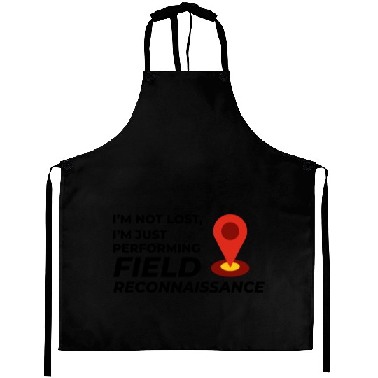 Field Reconnaissance GIS Surveyor Mapping Humor Aprons
