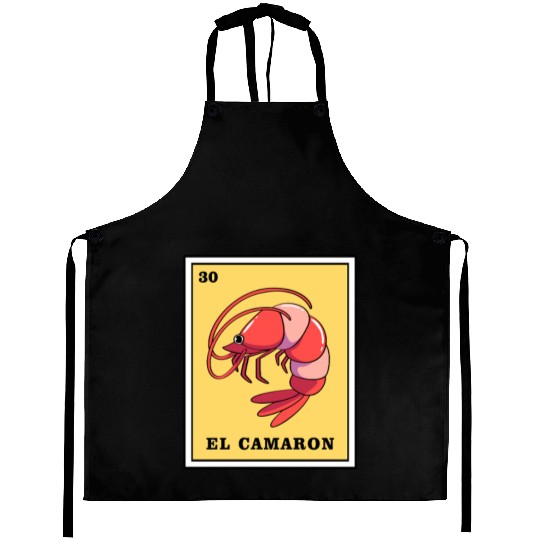 Mexican Lottery Card Game El Camaron Aprons