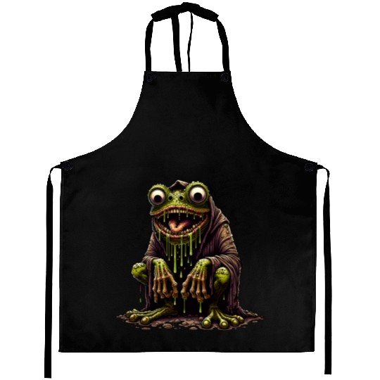 Slime Toad Monster – Creepy Hooded Swamp Creature Aprons