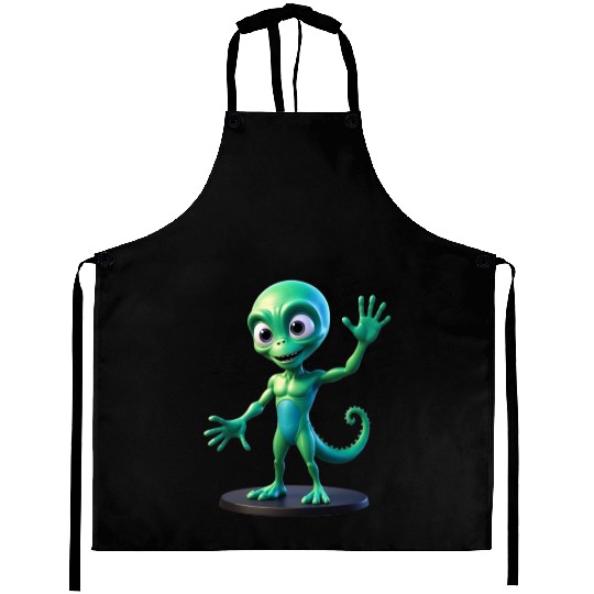green alien Aprons