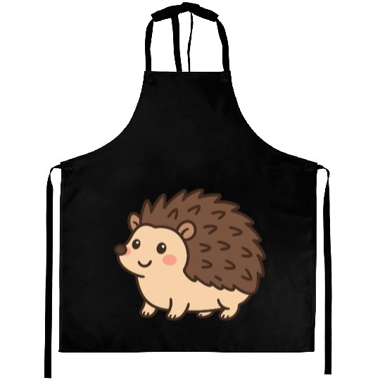 Happy Hedgehog with Big Eyes Aprons
